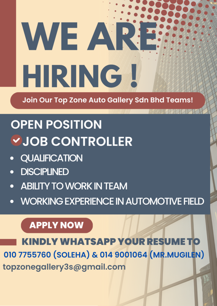 Vacancy – Proton Top Zone Auto Gallery